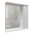 Зеркальный шкаф "Лайн-60" правый с подсветкой (ПВХ) zsЛАЙН60.R-01