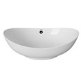 Раковина накладная на столешницу WAVE Star 590*390*195 ш*г*в с переливом,белый,овал 552547
