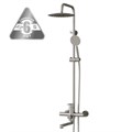 Душевая система 35к MIXLINE MLSS32-06 "Stainless" излив лейка 3 поз.+лейка"Тропический душ" НЕРЖ MLSS32-06