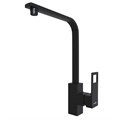 Смеситель для кухни 35k MIXLINE ML34-032 "Solo Black" высокий излив, боковая ручка ЧЕРНЫЙ ML34-032