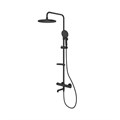 Душевая система термостат Milardo ILSBLTHM06 "Ideal Spa" лейка "Тропический душ"  ЧЕРНЫЙ матовый ILSBLTHM06