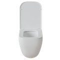 Унитаз подвесной безободковый WAVE STRONG Tornado3.0, сид. дюропласт, м/л, быстр, БЕЛЫЙ глянец (L) 553610