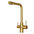 Смеситель для кухни 35k MIXLINE MLSS-0320G подкл.к фильтру, п/гайку ЗОЛОТО MLSS-0320G