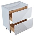 Тумба д/ванной "ВЕКТОР-75" "push-to-open"под раковину Нелли-75 (MIXLINE) (ПВХ) 554822