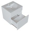 Тумба д/ванной "БРИКС-50" подвесная под раковину "Breeze 50" мебельный (Sanita Luxe) (ПВХ) 555003