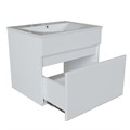 Тумба д/ванной "БРИКС-60" подвесная под раковину "Breeze 60" мебельный (Sanita Luxe) (ПВХ) 555004