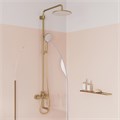 Душевая система 35к IDDIS AIGMG3Fi06 "Aiger" лейка "Тропический душ", ЗОЛОТО матовый AIGMG3Fi06