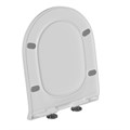Сиденье для унитаза  WAVE TOR полипропилен, микролифт, БЕЛЫЙ глянец 554706