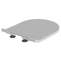Сиденье для унитаза  WAVE TOR полипропилен, микролифт, БЕЛЫЙ глянец 554706