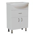 Тумба д/ванной "МИСТРАЛЬ-60" под раковину Уют-60 (Rosa) (ПВХ) НФ-00000113
