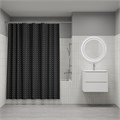 Штора для ванной полиэстер IDDIS BB05P18i11 180*200 черная c кольцами BB05P18i11