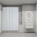 Штора для ванной полиэстер IDDIS BD01P18i11 180*200 белая c кольцами BD01P18i11