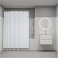 Штора для ванной полиэстер IDDIS BD03P18i11 180*200 белая c кольцами BD03P18i11