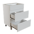 Тумба д/ванной "БРИКС-60" 2 ящика под раковину "Breeze 60" мебельный (Sanita Luxe) (ПВХ) 555634