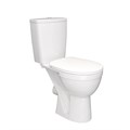 Унитаз-компакт "Ресса" белый (гориз, нижн, сид.полип, 2-х кноп.арм) (Rosa) 4610119208110