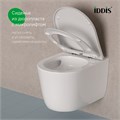 Унитаз подвесной безободковый IDDIS SLIRDSEi25 "Slide" ТОРНАДО смыв, сиденье дюропласт, микролифт SLIRDSEi25