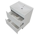 Тумба д/ванной "Лайн-70" 2 ящика под раковину Марго-70 (MIXLINE) (ПВХ) tnЛАЙН70.2Y-01