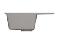 Мойкa ML-GMU05 УЛЬТРА с крылом, серый камень, 575*495 мм (глуб. чаши 190) 00-001416
