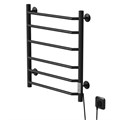Полотенцесушитель MIXLINE MIRA  60х50 (таймер, 268 Вт, 6 перекладин) электрический ЧЕРНЫЙ ML-556416