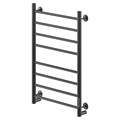 Полотенцесушитель MIXLINE VEGA  80х50 (таймер, 318 Вт, 8 перекладин) электрический ЧЕРНЫЙ ML-556424