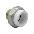 Муфта комб. разъемная, нар 50х1 1/2" EVER® plast  БЕЛЫЙ (Россия) УСИЛЕННАЯ UPF 013 50 05 00 WU