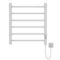 Полотенцесушитель MIXLINE MIRA  80х50 (таймер, 253 Вт, 6 перекладин) электрический БЕЛЫЙ ML-556350