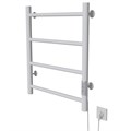 Полотенцесушитель MIXLINE VEGA  60х50 (таймер, 201 Вт, 4 перекладины) электрический БЕЛЫЙ ML-556341