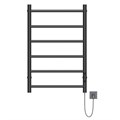 Полотенцесушитель MIXLINE VEGA  80х50 (таймер, 289 Вт, 6 перекладин) электрический ЧЕРНЫЙ ML-556349