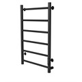 Полотенцесушитель MIXLINE VEGA  80х50 (таймер, 289 Вт, 6 перекладин) электрический ЧЕРНЫЙ ML-556349
