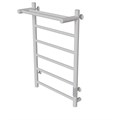 Полотенцесушитель MIXLINE VEGA  80х50 (таймер, 318Вт, 5 перекладин + ПОЛКА) электрический БЕЛЫЙ ML-556354