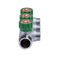 Коллектор 1''x3/4'' (евроконус) с регулировочными вентилями для подачи водоснабжения VRT (3 вых) 80985