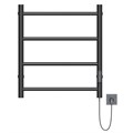 Полотенцесушитель MIXLINE VEGA  60х50 (таймер, 201 Вт, 4 перекладины) электрический ЧЕРНЫЙ ML-556342