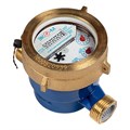 Счетчик для воды СХВ-20М мокроходный С ГЛИЦЕРИНОМ (монтаж. длина 130мм, с монт.комп.) ЭКОМЕРА Э-20М-130-СК