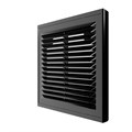 Решетка вент. 150*150 1515Р Black ж/наклонные с сеткой, разъемная ERA 1515Р Black