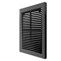Решетка вент. 150*200 1520Р Black ж/наклонные с сеткой, разъемная ERA 1520Р Black