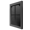 Решетка вент. 180*250 1825Р Black ж/наклонные с сеткой, разъемная ERA 1825Р Black