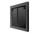 Решетка вент. 210*210 2121Р Black ж/наклонные с сеткой, разъемная ERA 2121Р Black