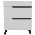 Тумба д/ванной "ОРИОН-70" 2 ящика белый/графит под рак."ЛАЙН 70" мебельный (MIXLINE) (ПВХ) НФ-00006234