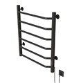 Полотенцесушитель MIXLINE MIRA  80х50 (таймер, 253 Вт, 6 перекладин) электрический ГРАФИТ ML-557650
