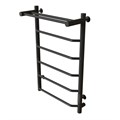 Полотенцесушитель MIXLINE MIRA  80х50 (таймер, 336 Вт, 5 перекладин + ПОЛКА) электрический ГРАФИТ ML-557651