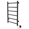 Полотенцесушитель MIXLINE VEGA  80х50 (таймер, 289 Вт, 6 перекладин) электрический ГРАФИТ ML-557653