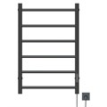 Полотенцесушитель MIXLINE VEGA  80х50 (таймер, 289 Вт, 6 перекладин) электрический ГРАФИТ ML-557653