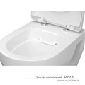 Унитаз подвесной "Бари" ЖС  безободковый сиденье дюропласт КЕРАМИН 81570