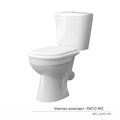 Унитаз-компакт "Лаго" МС Инкоэр (ниж.подв.,кос. выпуск,сид.полип. 2кн арм.) КЕРАМИН 81576