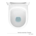 Унитаз-компакт "Толедо" МС Инкоэр (ниж.подв.,кос. выпуск,сид.полипропилен, 2кн.арм.) КЕРАМИН 81580