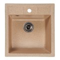 Мойка ML-GMS110 СТАНДАРТ прямоугольная, песочный (302), 497*440*175мм 00-00001556
