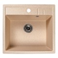 Мойка ML-GMS121 СТАНДАРТ прямоугольная, песочный (302), 555*495*190мм 00-00001562