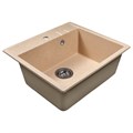 Мойка ML-GMS121 СТАНДАРТ прямоугольная, песочный (302), 555*495*190мм 00-00001562